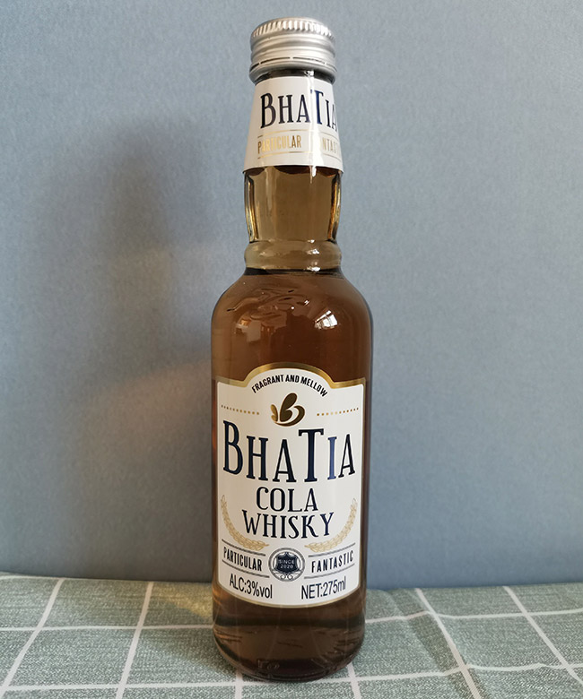 芭迪雅可樂威士忌味配制酒【3°275ml】