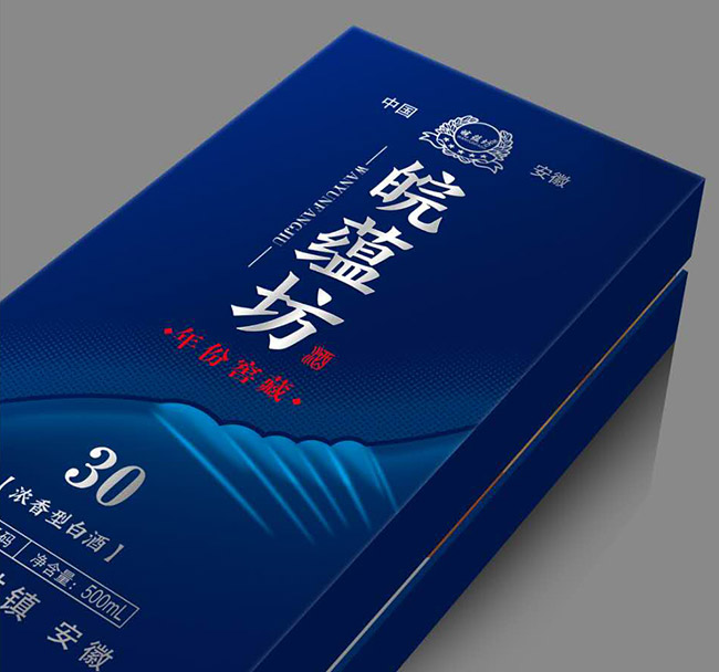 皖蘊坊酒年份窖藏30藍盒濃香型白酒【500ml】