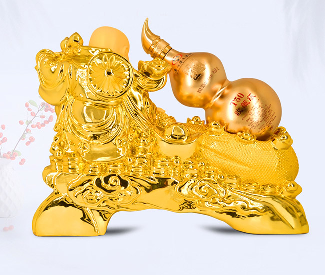 藝術禮品酒福到財來醬香型白酒【52°1L】