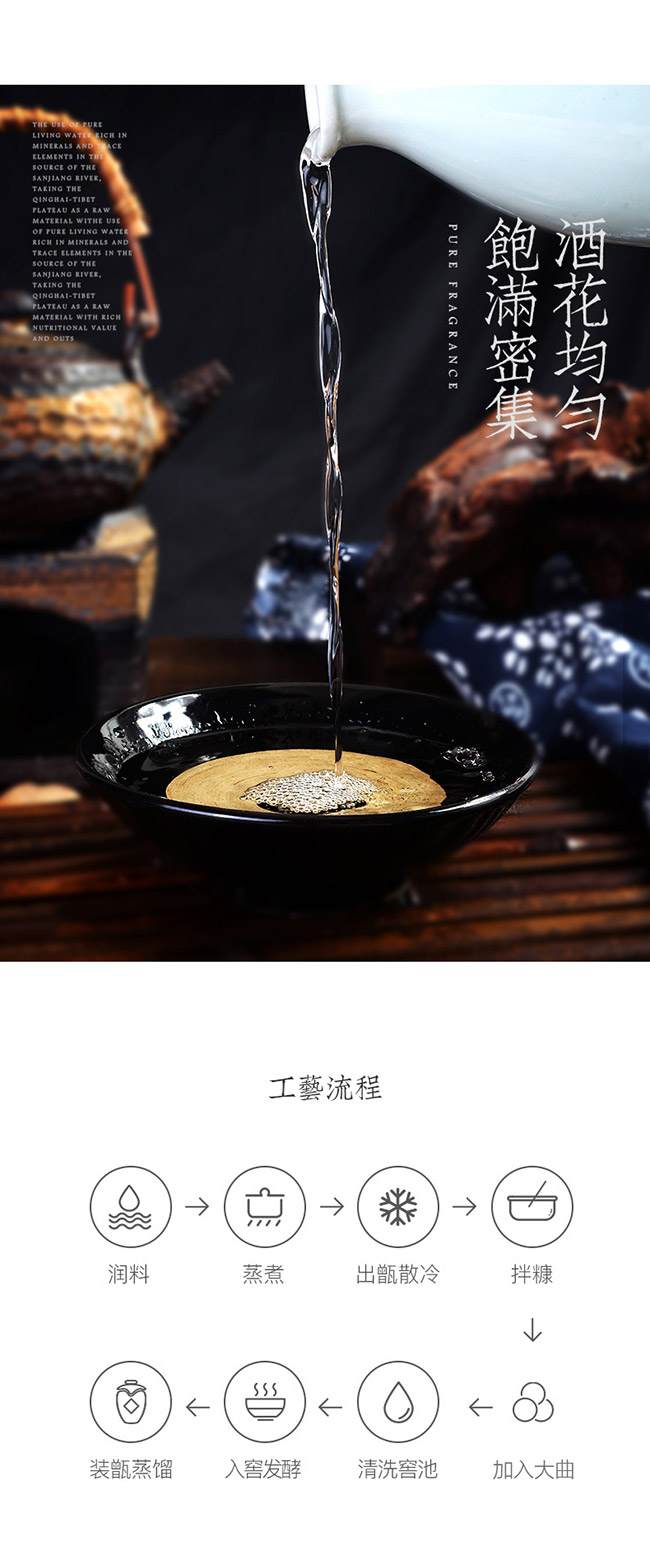 青源玉液青稞酒52°500ml青稞清香型