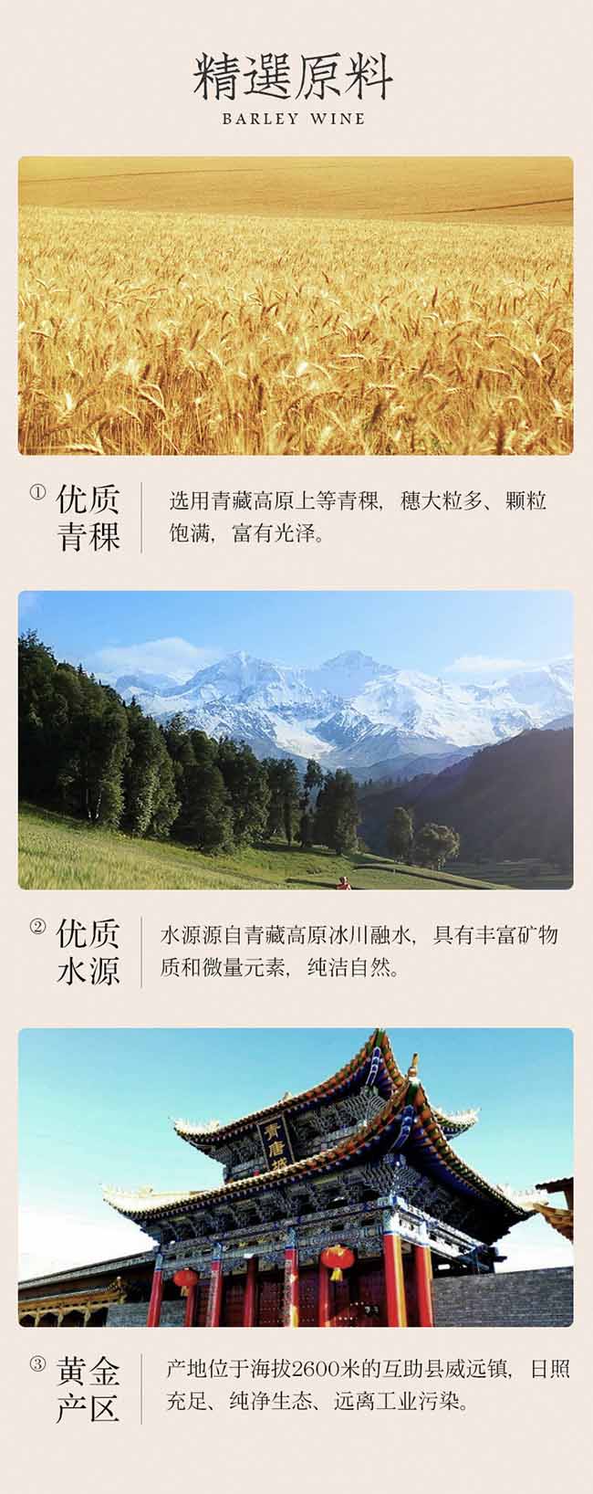 青源玉液青稞酒46°650ml青稞清香型