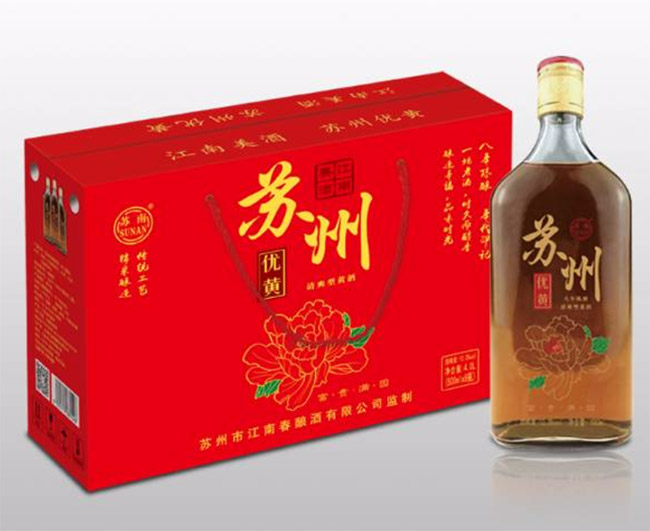 蘇州優黃八年陳釀富貴滿園10°500ml清爽型黃酒