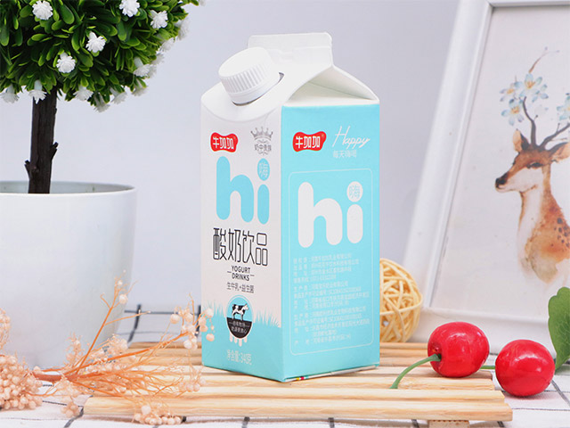 牛加加酸奶飲品生牛乳+益生菌340g(屋頂包酸牛奶飲品)