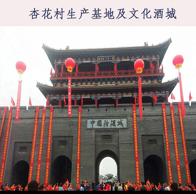 杏花村酒20紅42°53°475ml清香型白酒