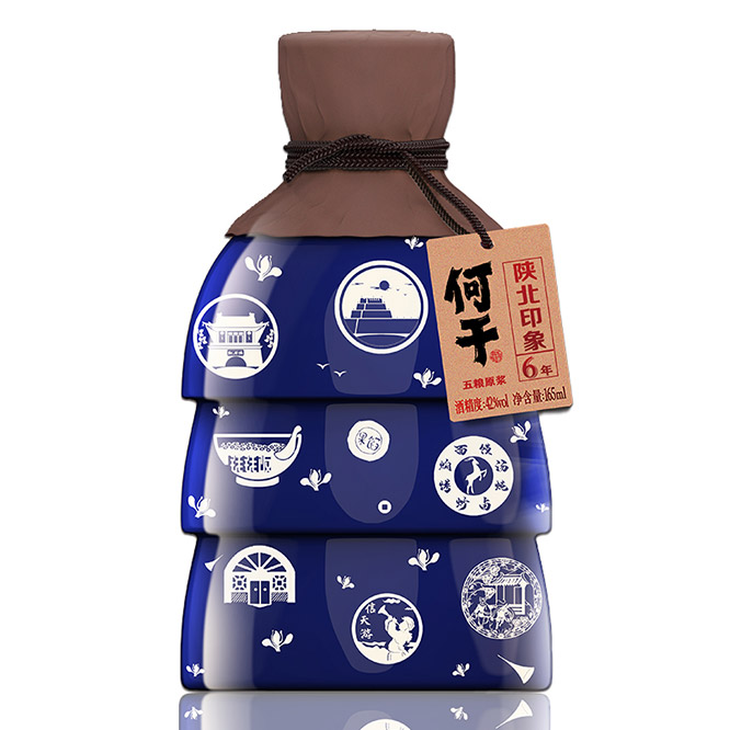 何干陜北印象小酒五糧原漿6濃香型白酒商務(wù)宴請【42度165ml】