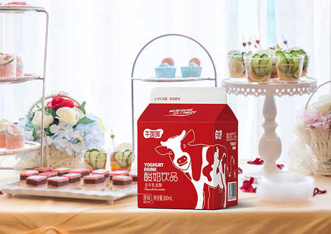 牛加加酸奶飲品生牛乳發酵300ml