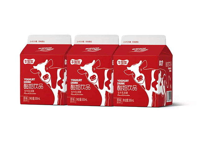 牛加加酸奶飲品生牛乳發酵300ml