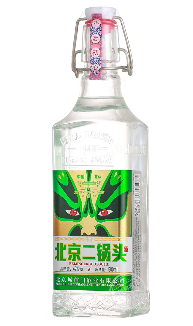 京崇門北京二鍋頭酒綿柔·綠標(biāo) 清香型白酒【42° 500ml】