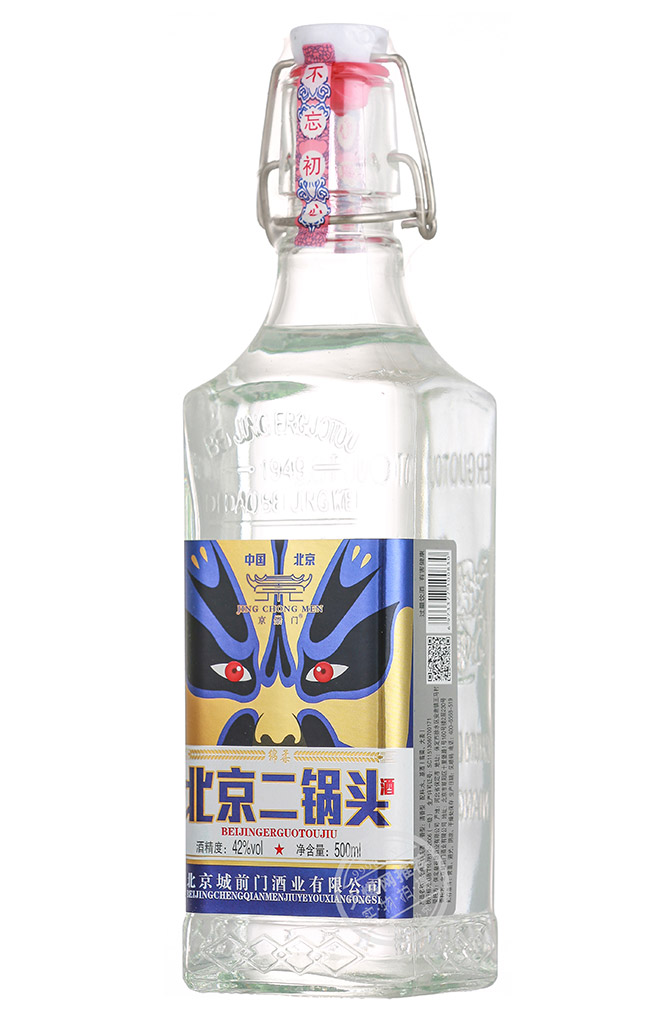 京崇門北京二鍋頭酒綿柔·藍(lán)標(biāo) 清香型白酒【42° 500ml】