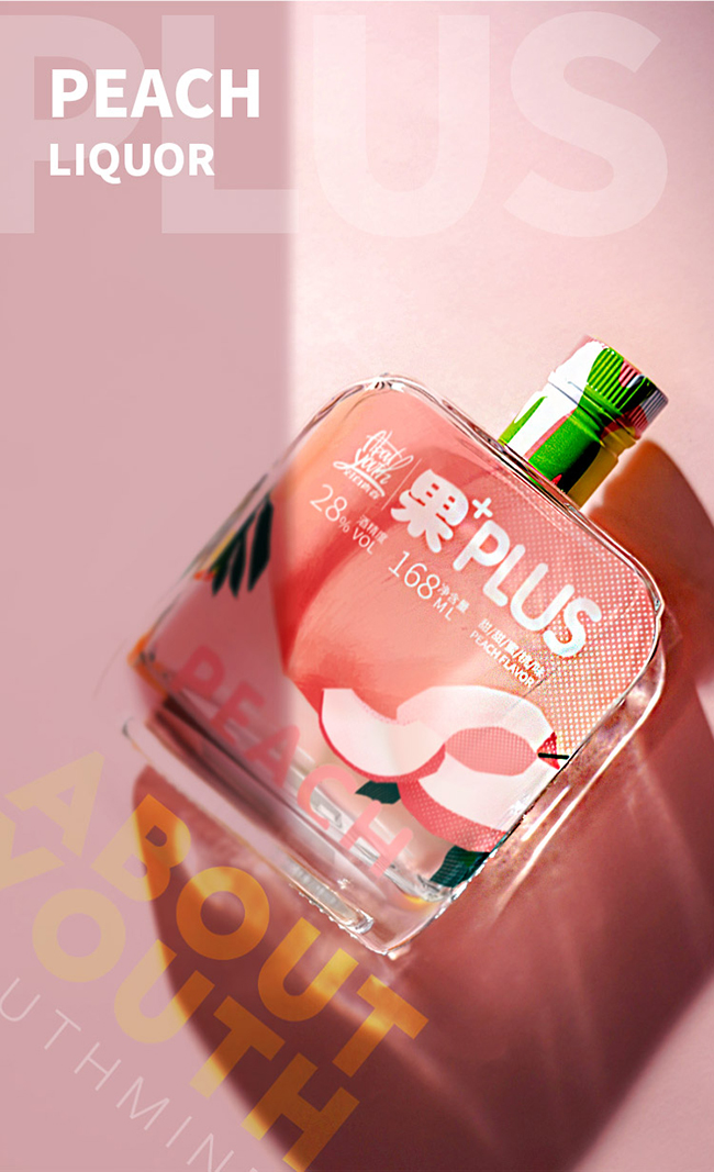 對白青春酒新濃香·蜜桃味【28度168ml】