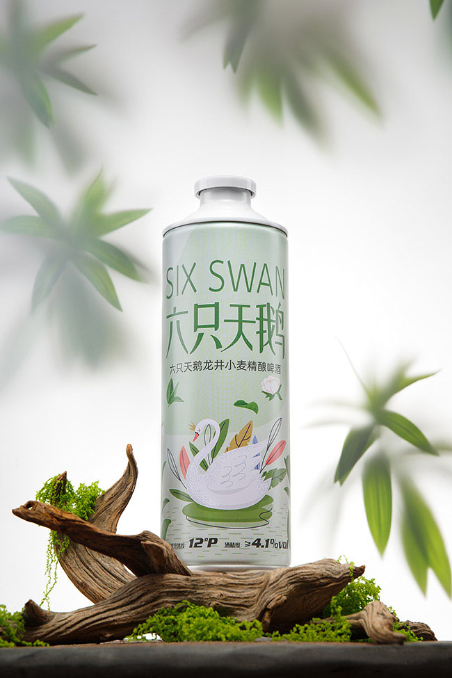 六只天鵝龍井小麥精釀啤酒【12° 1L】