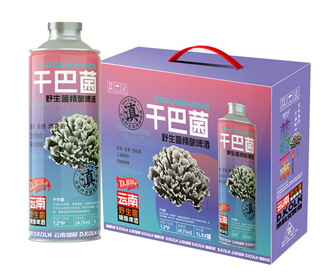 迪科龍干巴菌野生菌精釀啤酒【12° 1L】