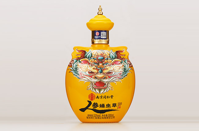 南京同仁堂人參蛹蟲草酒【52° 500ml】